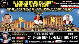 TKN Celebrity Tournament Round 2 Ryan Cabrera Vs Dr Matt Fink Vs Jeremy London [upl. by Rellia]