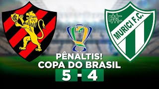 PÊNALTIS SPORT 1 5 x 4 1 MURICI Copa do Brasil 2024 Segunda fase  Narração [upl. by Westlund]