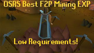 OSRS Best F2P Mining XP Method [upl. by Anahpets822]