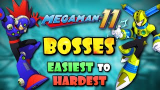 All Mega Man 11 Bosses Ranked from Easiest to Hardest [upl. by Giffy706]