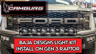 Camburg Baja Designs LED Light install  Gen 3 Ford Raptor [upl. by Donaghue]