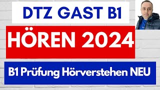 Prüfung B1 Hören 2024  DTZ Gast B1 Hörverstehen Mit Lösung NEU  Telc B1  Deutsch lernen [upl. by Idnis]