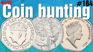 50p amp £2 Coin Hunting and Christmas Giveaway  Live 164 [upl. by Slaohcin]