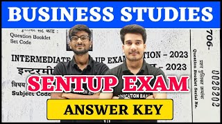 12th Business Studies Answer Key  Bihar Board Sentup Exam  Business Studies Class 12 Question [upl. by Aillemac]