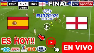 España vs Inglaterra en vivo donde ver a que hora juega España vs Inglaterra Final Eurocopa 2024 [upl. by Stanwood]