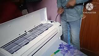 Split Air Conditioner Installation Daikin Inverter Ac 100  daikinac acinstallation hindi700 [upl. by Zetnas]