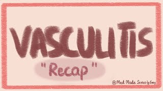 VASCULITIS  VASCULAR PATHOLOGY  Recap [upl. by Otiv]