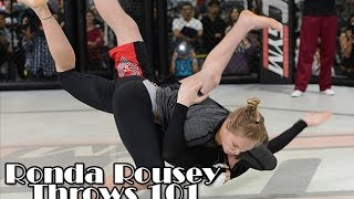 THROWS 101  RONDA ROUSEY  AMAZING COMPILATION [upl. by Notnad]