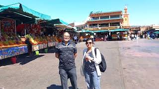 Day market in Marrakesh Morocco [upl. by Nesilla647]