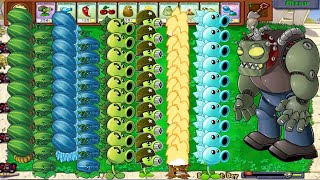 Melon Pult vs Winter Melon vs Gatling pea vs TorchWood vs DrZombosss Epic Hack gaming pvz [upl. by Eadrahc]