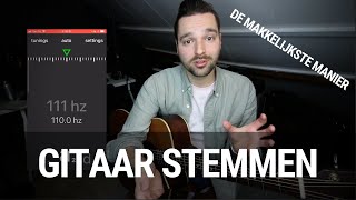 Gitaar Stemmen  de makkelijkste manier [upl. by Etnaik]