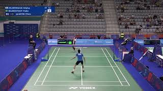 MS  Burestedt Felix vs Zilberman Misha  European Games 2023  Badminton Highlights [upl. by Anaher24]