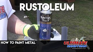 How to paint metal  Rustoleum [upl. by Jahdol]