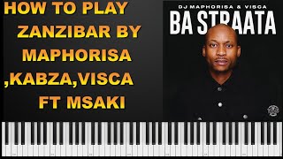 Dj Maphorisa Kabza De small  Visca Ft Msaki  Zanzibar [upl. by Yrevi]