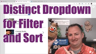 QTT  Power Apps Distinct Dropdown  Filter SortByColumns Delegation AddColumns UnGroup and more [upl. by Venterea]