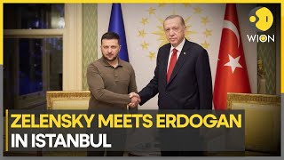 Zelensky meets Turkeys Erdogan to push Ukraine NATO goals  Latest News  WION [upl. by Squires]