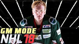 NEW GM MODE ROSTER  NHL 18 [upl. by Nyrhtak]