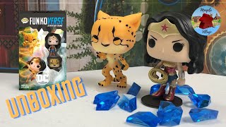 Funkoverse Strategy Game DC Comics 102 Wonder Woman amp Cheetah Unboxing [upl. by Blondy]