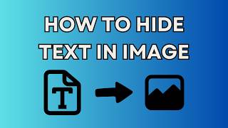 How to hide text in images  Steganize  Steganography [upl. by Dirgis]