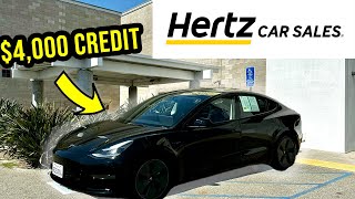 I Went To Buy a 15000 Tesla Model 3 from HERTZ Heres What Happened [upl. by Nivar]