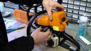 HOW TO  Carburetor amp Fuel Line Repair on STIHL 017 MS170 018 M180 Chainsaw Part 33 [upl. by Bendix]