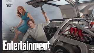 Back to the Futures Michael J Fox amp Lea Thompson Talk the DeLorean  Entertainment Weekly [upl. by Kenaz]