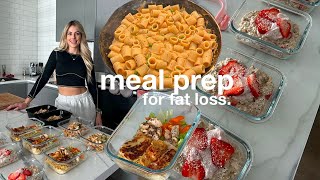 EASY MEAL PREP FOR WEIGHT LOSS  quick amp healthy recipes for the week [upl. by Wandy]