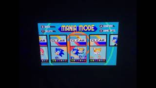 Sonic Mania  Save File Select  Sped Up [upl. by Lodhia566]