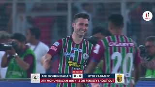 ATK Mohun Bagan beat Hyderabad FC 43 on penalties  SemiFinal 2 2nd Leg Hero ISL 202223 Playoffs [upl. by Haimirej]