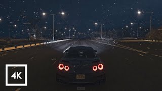 Ø𝐧𝐞𝐡𝐞𝐚𝐫𝐭 amp 𝐑𝐞𝐢𝐝𝐞𝐧𝐬𝐡𝐢  𝐒𝐧𝐨𝐰𝐟𝐚𝐥𝐥 𝐬𝐥𝐨𝐰𝐞𝐝  1 Hour Loop  Night Drive  Nissan GTR R35 nightdrive [upl. by Nocaj]