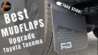 Adjustable Quality Mud Flaps  Toyota Tacoma  How to Install Review  RekGen Sliding [upl. by Lazare]