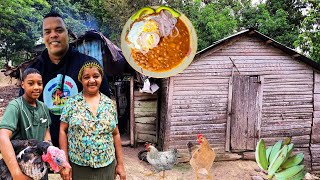 A SI VIVE JULIANITA EN EL CAMPO LA BATATA ARRIBA Y COCINAMOS ARROZ CON HUEVO [upl. by Epotimet]