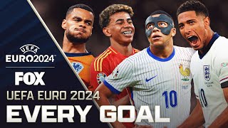 UEFA Euro 2024 Every goal from the Entire Tournament  FOX SOCCER [upl. by Ynaittirb]