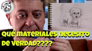 Como dibujar desde Cero 6 Materiales y Como Dibujar un Cachorro de Perro [upl. by Reltuc]