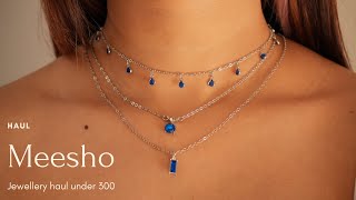 Viral Meesho Jewellery Haul Dainty amp Aesthethic Jewellery Haul  Aishwarya Khajuria [upl. by Blen713]