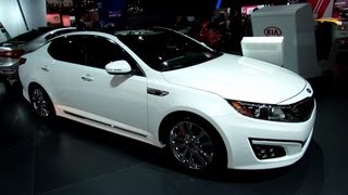 2014 KIA Optima SXL  Exterior and Interior Walkaround  2013 New York Auto Show [upl. by Akenihs]