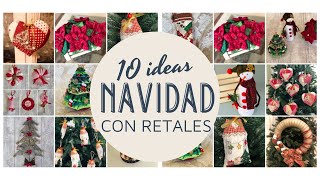 10 Ideas de Navidad con retales Perfectas para vender o regalar [upl. by Aydne681]