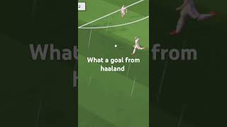 what a volley haaland football viralvideo [upl. by Sadnalor]