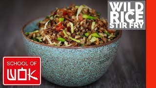 Healthy Chinese Wild Rice Stir Fry Recipe [upl. by Nichani]