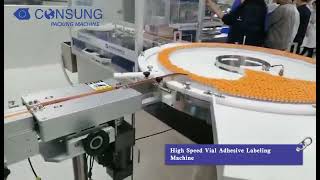 Pharmacy Vials Tube Sticker Labeling Machine From China [upl. by Orville]