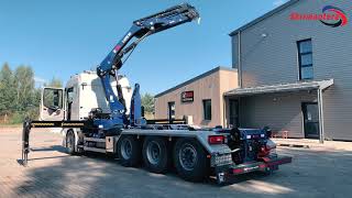 CARGOTEC HIAB crane with MULTILIFT mounted on SCANIA chassi [upl. by Ardnekat]