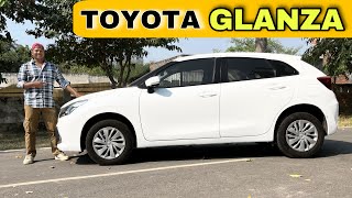 DZIRE तो गई अब Glanza  Toyota Glanza 2024 Review And Details [upl. by Acirdna24]