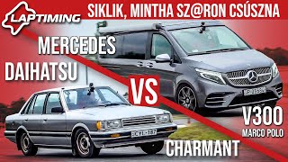 Siklik mintha szron csúszna  Daihatsu Charmant vs Mercedes V300 Laptiming ep162 [upl. by Deery]