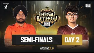 Deepavali BattleMania 2024  HINDI  Semi Finals D2  BGMI  Ft IQOO SouL Carnival 8Bit etc [upl. by Esaele]