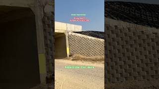 Wing Wall Slope protection work for LVUP  Ganga Expressway  CIVILMOTIVERSITY [upl. by Akinot]