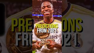 Football Predictions from 2021 Rodri Ballon Dor👀 [upl. by Avigdor]