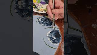 Hydrangeas tutorial art youtubeshorts artist flowers painting tutorials tutorial [upl. by Dimphia]