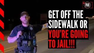 Cops tried to stop him from filming on a sidewalk things turned bizarre when he cited the law [upl. by Neumark]