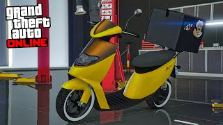 Pegassi Pizza Boy Piaggio Zip  GTA 5 Online DLC Car Customization [upl. by Cathie491]