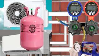 R410A Refrigerant Charging Procedure in Air Conditioning by Weight [upl. by Ahsai]